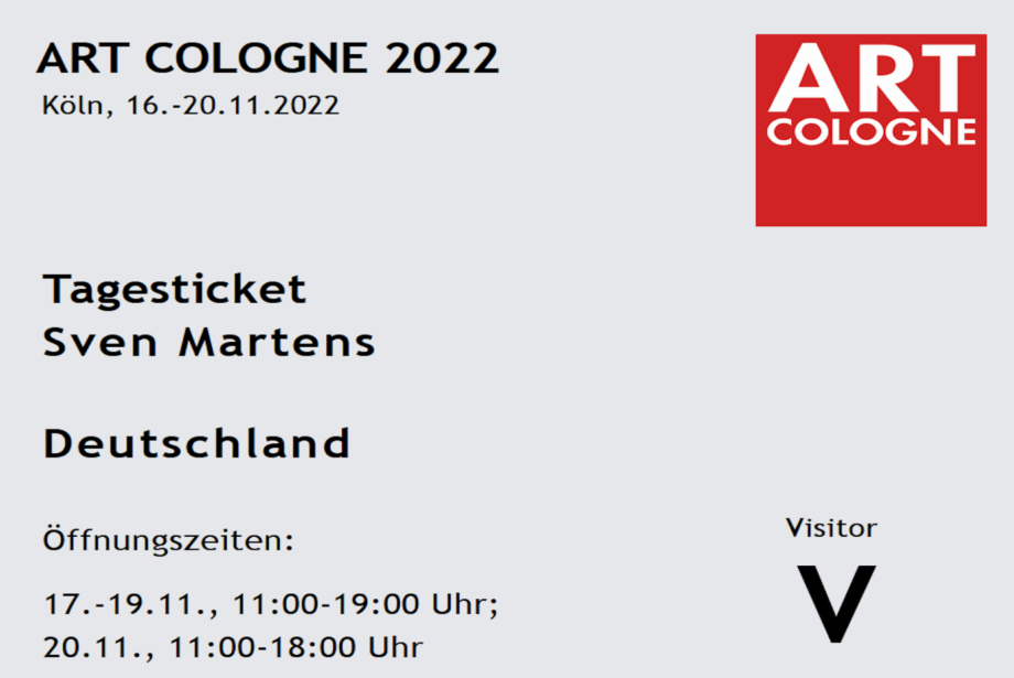 Art Cologne 2022 - Martens und Kollegen